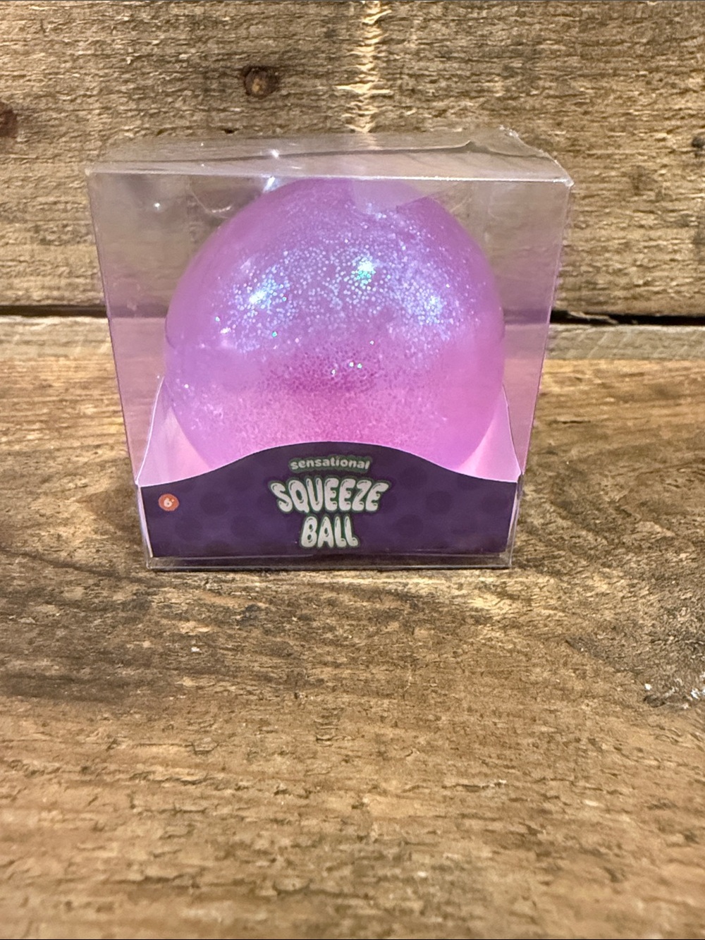 Squeeze Glitter Sensational Squeeze Ball - Purple